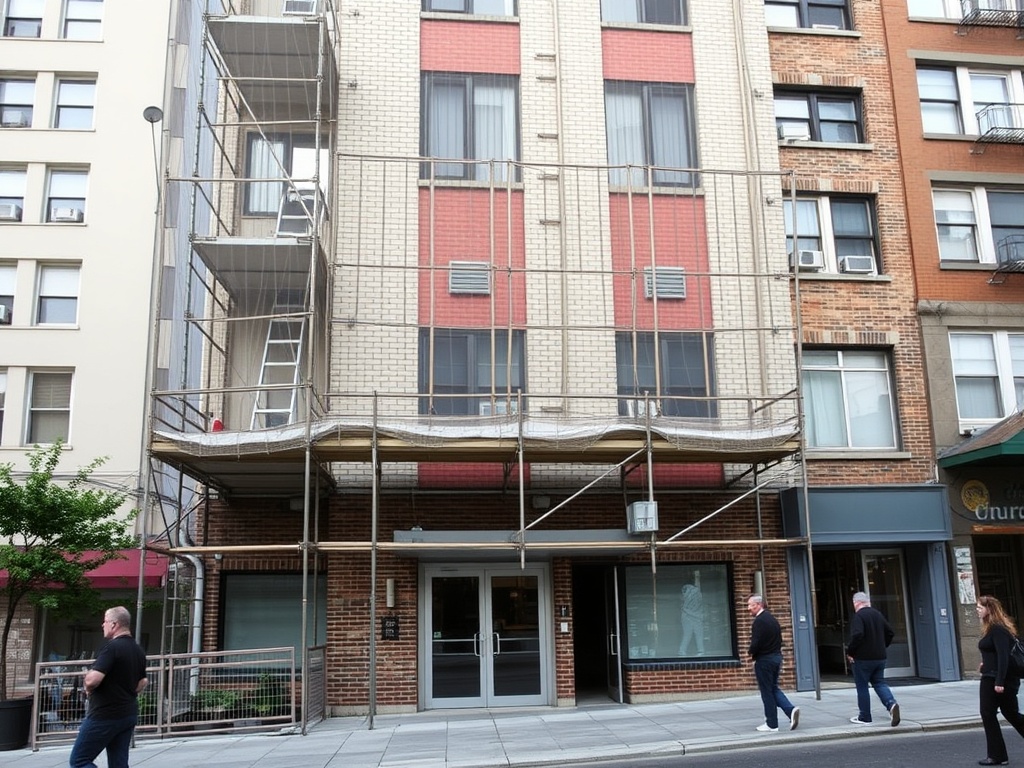 How to plan façade restoration in occupied buildings